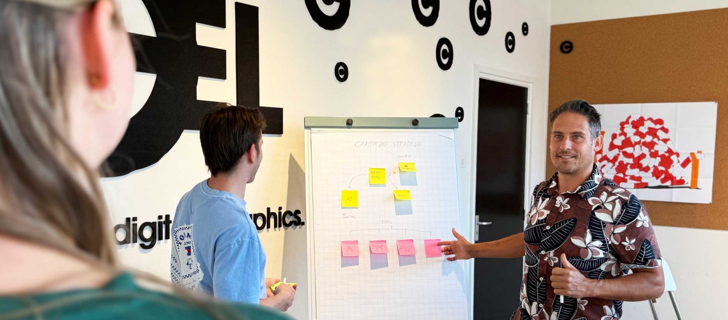 strategie studio CEL - brainstorm sessie team