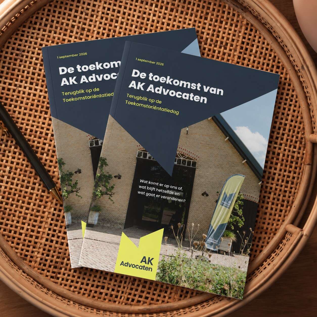 Cover magazine De toekomst van AK Advocaten, terugblik op de Toekomstoriëntatiedag